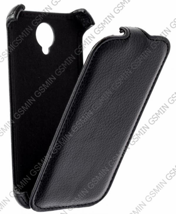 фото Кожаный чехол для lenovo s750 armor case (черный)