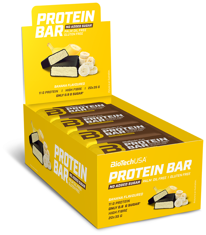 фото Протеиновый батончик biotechusa protein bar 16*70 г банан