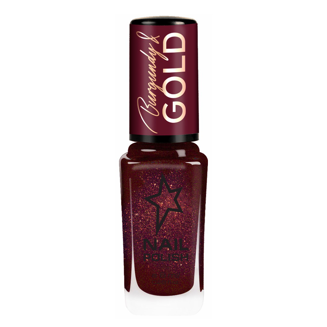 Лак для ногтей Stellary Burgundy  Gold Nail Polish 143 8 мл