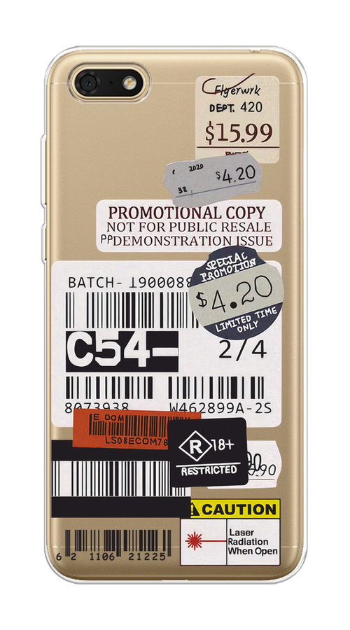 

Чехол на Huawei Y5 Prime 2018/Y5 2018 "Flight to Paris", Серый;бежевый, 66350-1