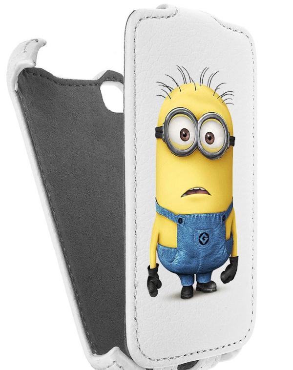 

Кожаный чехол для LG L40 D170 Armor Case (Белый) (Дизайн 10/10)