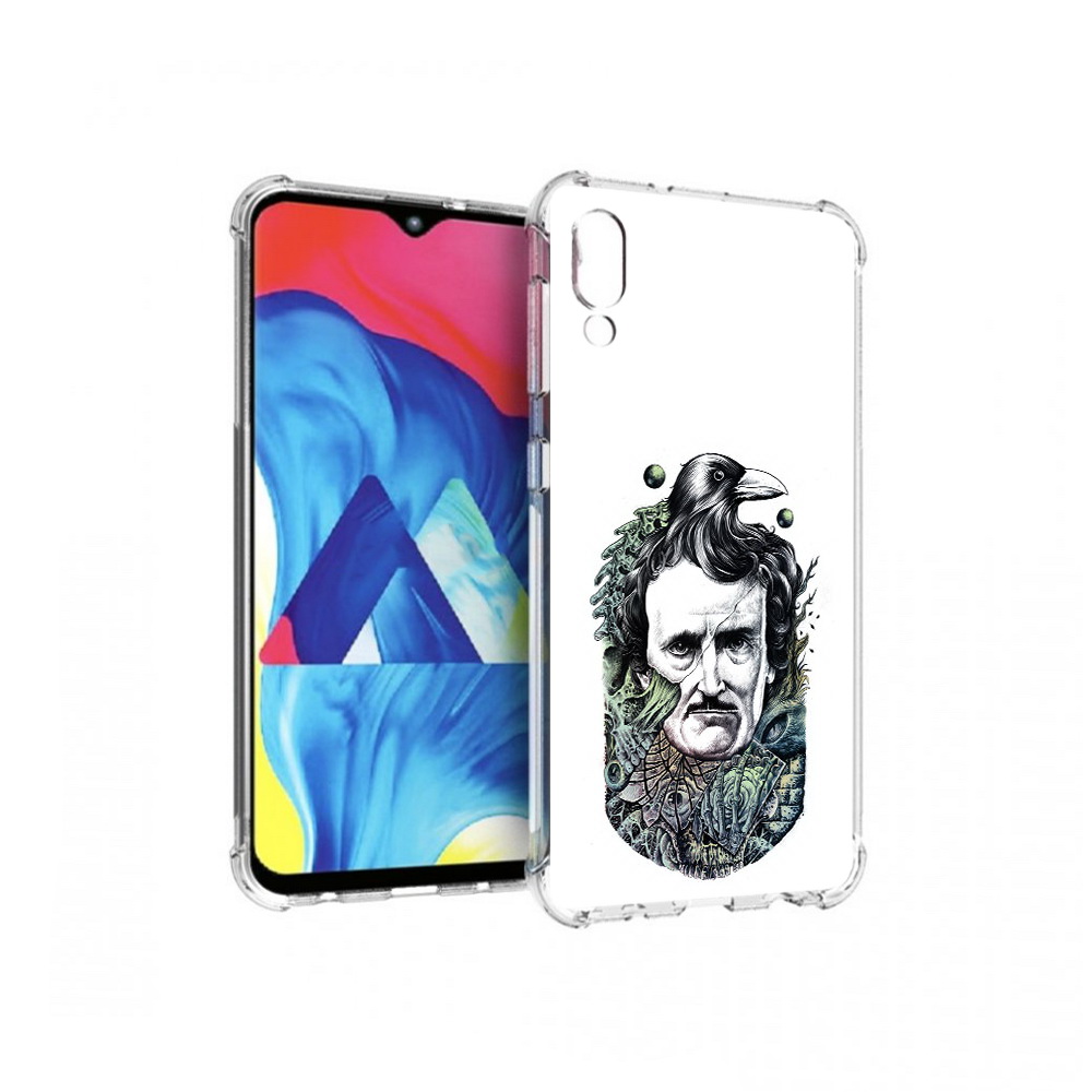 

Чехол MyPads Tocco для Samsung Galaxy M10 Эдгар Аллан с вороном (PT128878.532.203), Прозрачный, Tocco