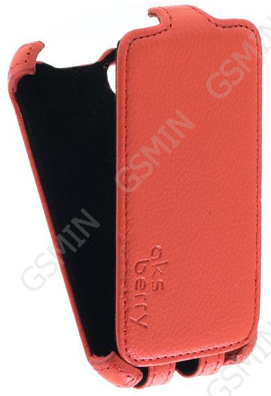 

Кожаный чехол для LG L40 D170 Aksberry Protective Flip Case (Красный)