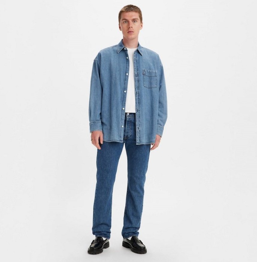 

Джинсы мужские Levi's 00501-0114-32 синие 33/32, Синий, 00501