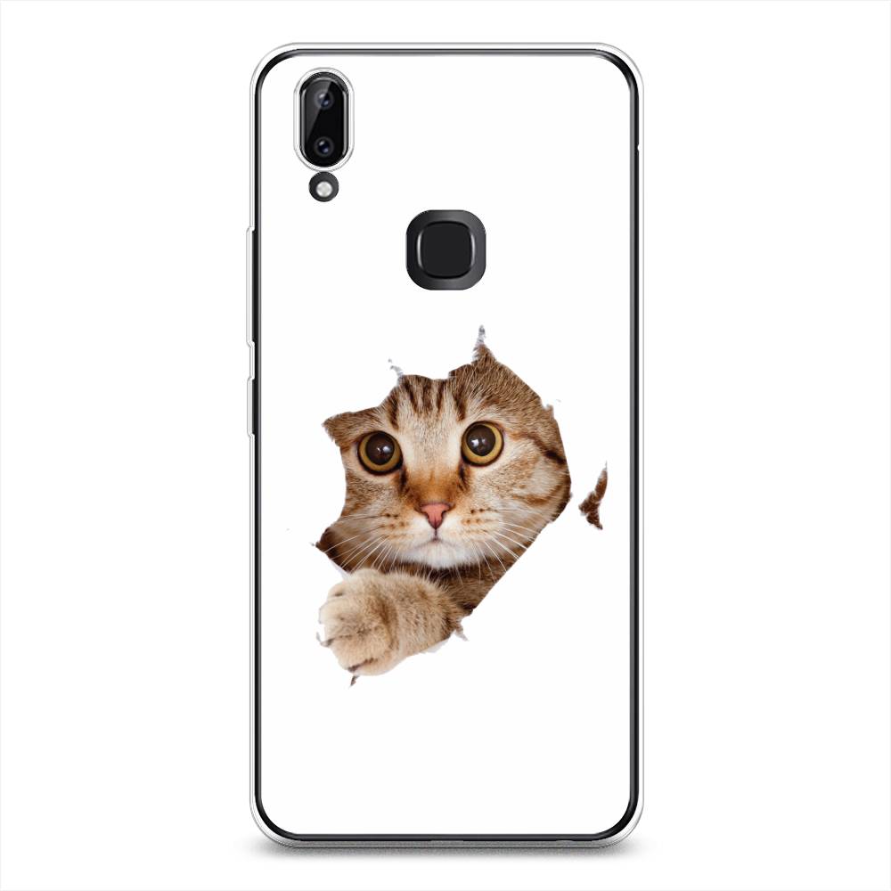 

Чехол для Vivo Y85/V9 "Кот и бумага", Белый;коричневый, 260350-1