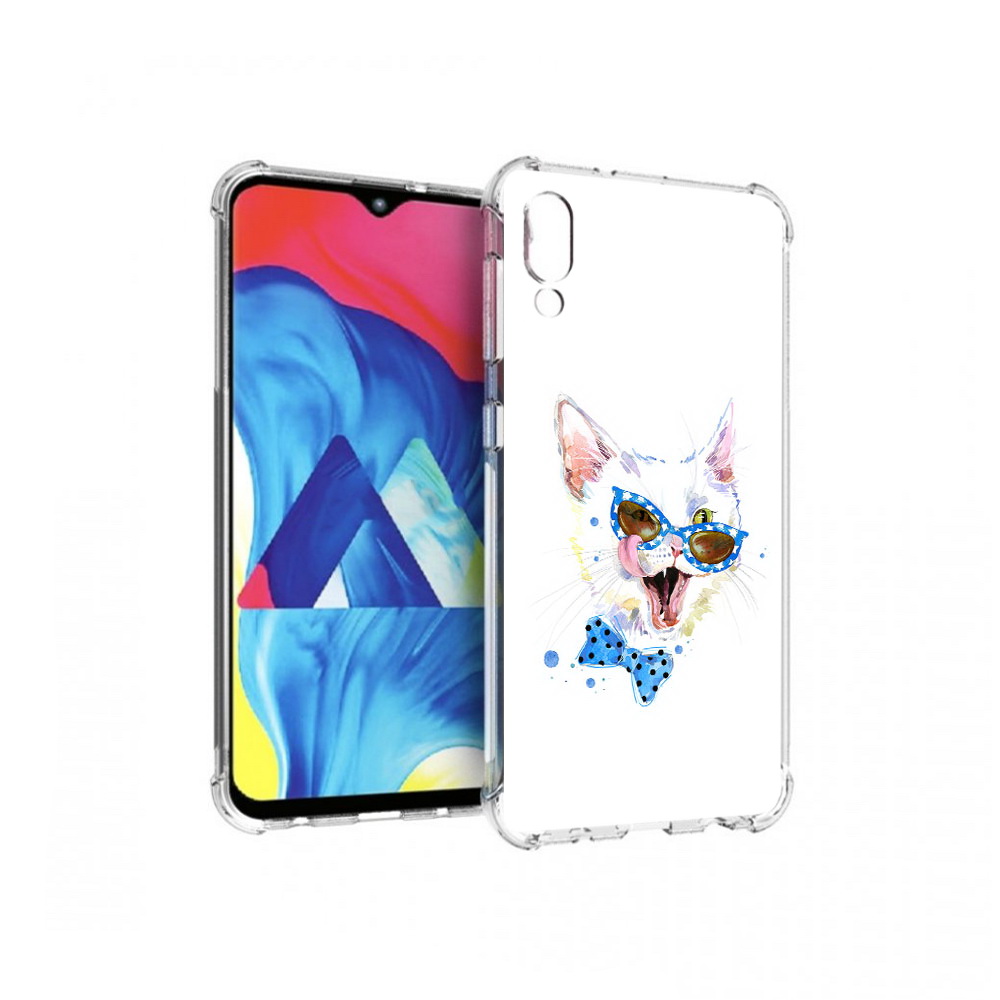 

Чехол MyPads Tocco для Samsung Galaxy M10 белый кот (PT128878.532.229), Прозрачный, Tocco