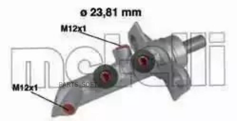 

Цилиндр тормозной главный RENAULT METELLI 050485