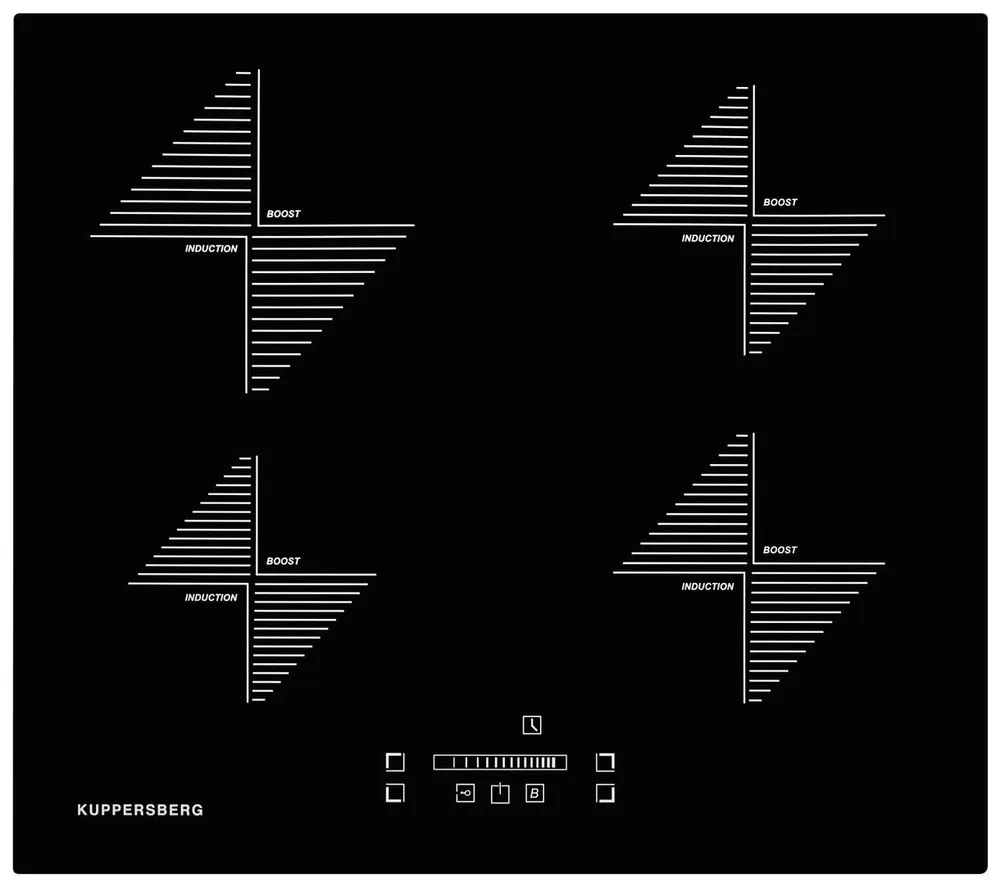 

Встраиваемая варочная панель индукционная KUPPERSBERG ICS 606 черный, ICS 606
