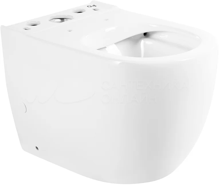 

Чаша унитаза-компакт BelBagno Sfera-R BB2128CPR, Белый