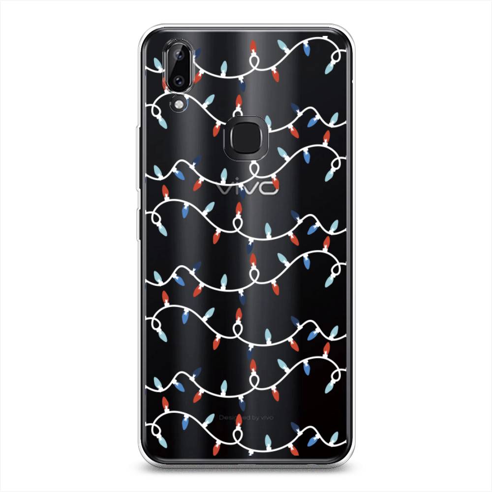 

Чехол для Vivo Y85/V9 "Разноцветная гирлянда", Белый;красный;синий, 260350-5