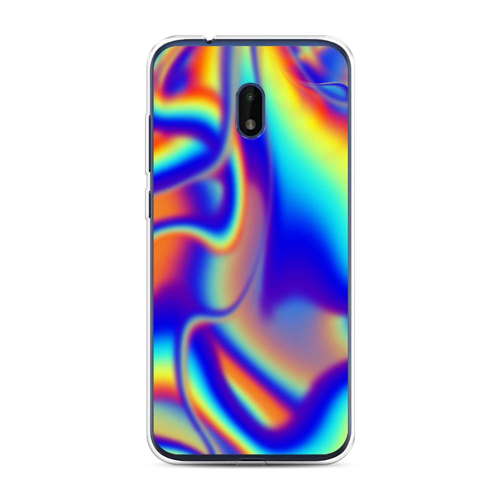 

Чехол на Nokia C1 Plus "Яркая голограмма", Разноцветный, 124650-3