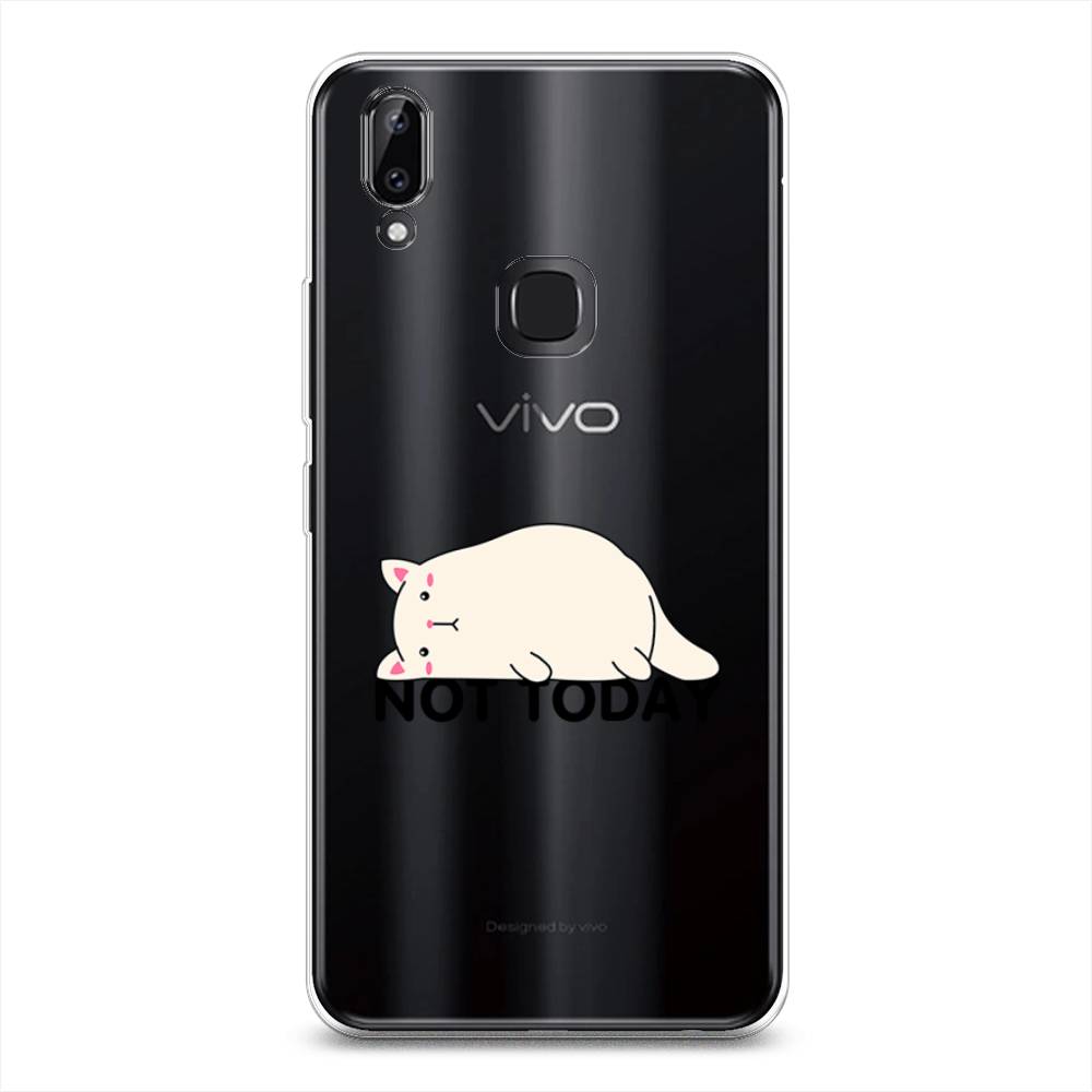 

Чехол для Vivo Y85/V9 "Cat not today", Белый;розовый;черный, 260350-1