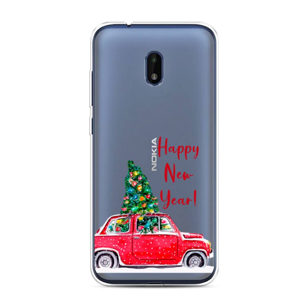 

Чехол на Nokia C1 Plus "Happy New Year", Красный;зеленый, 124650-5