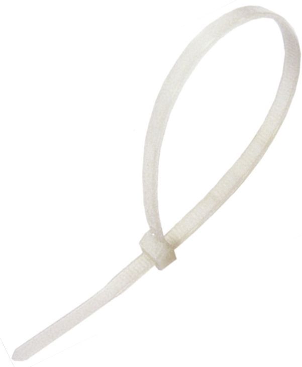 фото Хомут-стяжка для кабеля 100х2,5мм нейлон (упак. 100шт.) белый nobrand