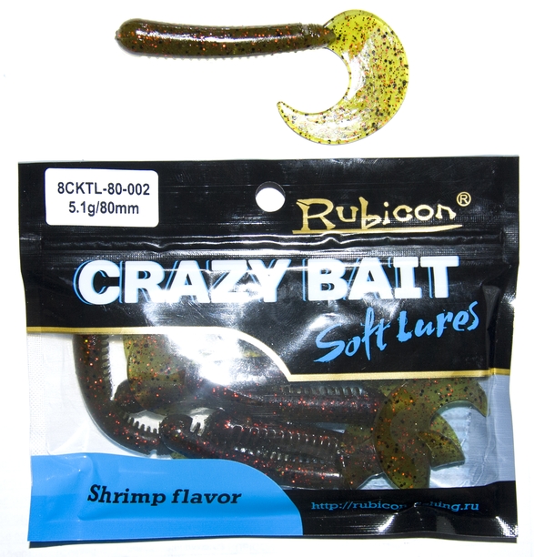 

Силиконовая приманка RUBICON Crazy Bait CKTL 5.1g, 80mm, цвет 002 (7 шт), Желтый, Crazy Bait CKTL