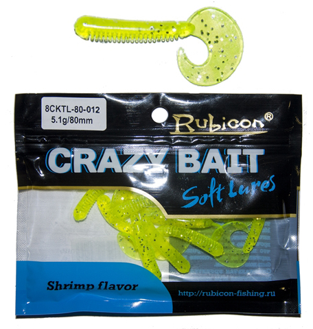 

Силиконовая приманка RUBICON Crazy Bait CKTL 5.1g, 80mm, цвет 012 (7 шт), Желтый, Crazy Bait CKTL