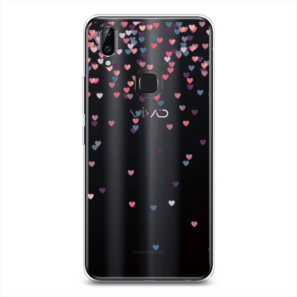 

Чехол для Vivo Y85/V9 "Посыпка сердечки", Розовый;фиолетовый, 260350-3