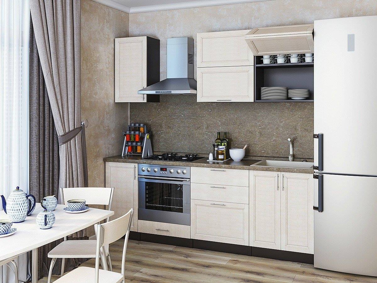 

Vivat Кухня Сканди-01 Cappuccino Softwood/Венге 2140*2200*600