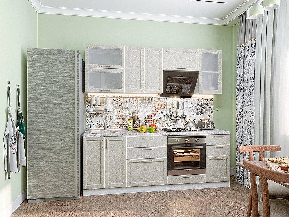 

Vivat Кухня Сканди-02 Cappuccino Softwood/Белый 2140*2200*600
