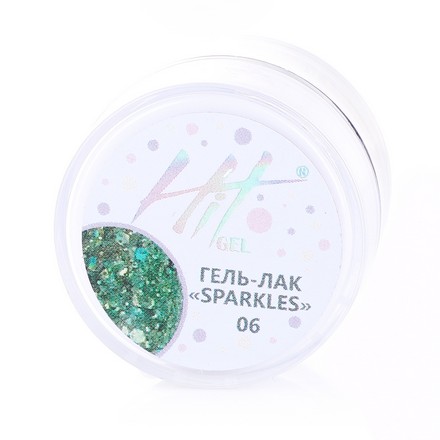 Гель-лак HIT gel Sparkles №06 Россия