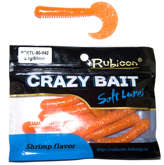 фото Силиконовая приманка rubicon crazy bait cktl 5.1g, 80mm, цвет 042 (7 шт)