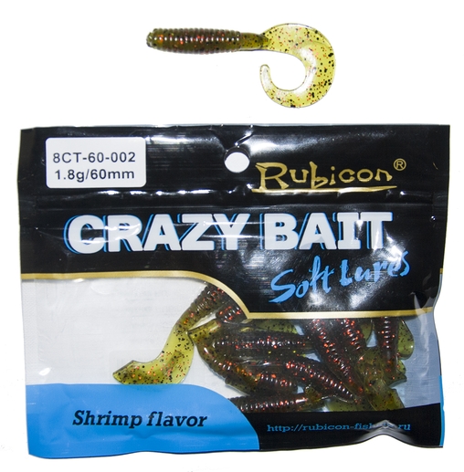 

Силиконовая приманка RUBICON Crazy Bait CT 1.8g, 60mm, цвет 002 (10 шт), Crazy Bait CT