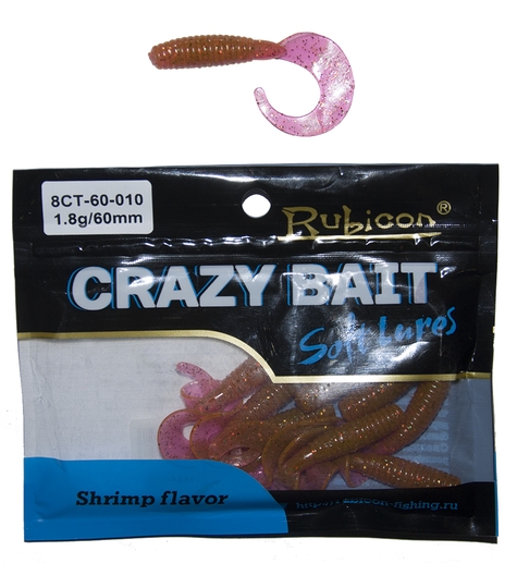 

Силиконовая приманка RUBICON Crazy Bait CT 1.8g, 60mm, цвет 010 (10 шт), Оранжевый, Crazy Bait CT