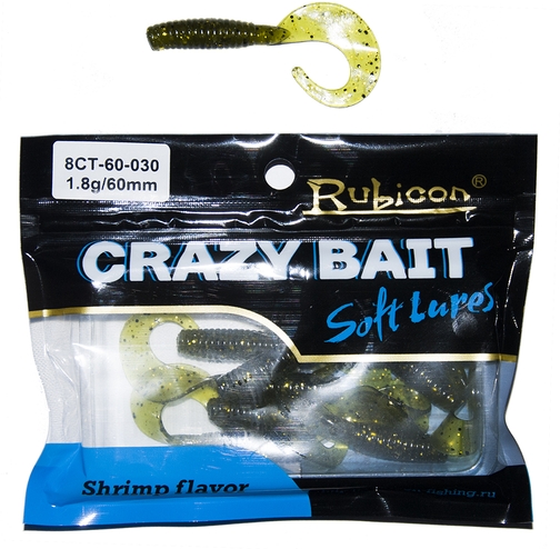 

Силиконовая приманка RUBICON Crazy Bait CT 1.8g, 60mm, цвет 030 (10 шт), Crazy Bait CT