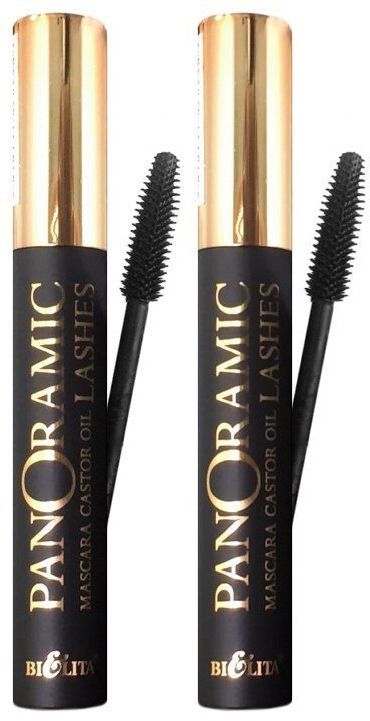 Тушь для ресниц Белита с касторовым маслом Panoramic Lashes LUXURY 12мл 2шт 1388₽