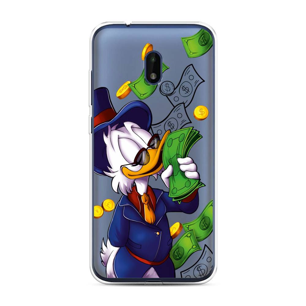 

Чехол на Nokia C1 Plus "Scrooge McDuck with Money", Синий;зеленый;белый, 124650-6