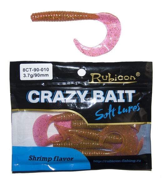 

Силиконовая приманка RUBICON Crazy Bait CT 3.7g, 90mm, цвет 010 (6 шт), Оранжевый, Crazy Bait CT