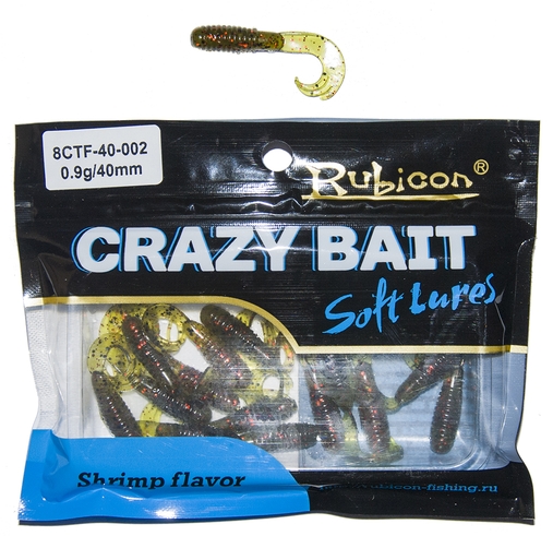 

Силиконовая приманка RUBICON Crazy Bait CTF 0.9g, 40mm, цвет 002 (16 шт), Желтый, Crazy Bait CTF