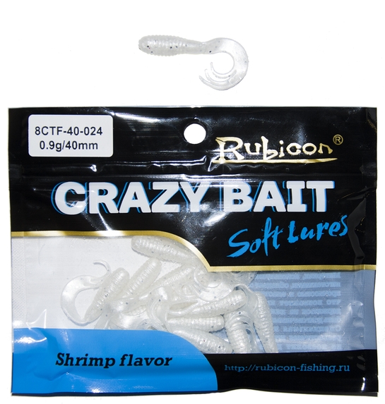 

Силиконовая приманка RUBICON Crazy Bait CTF 0.9g, 40mm, цвет 024 (16 шт), Белый, Crazy Bait CTF