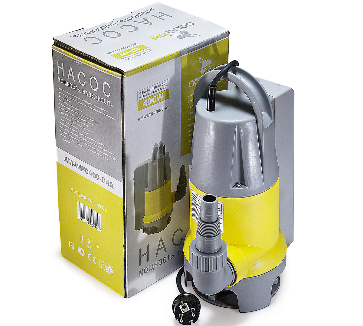 

Насос дренажный TIM WPD400-04A (400Вт, Hmax 5м, Qmax 7500 л/ч)