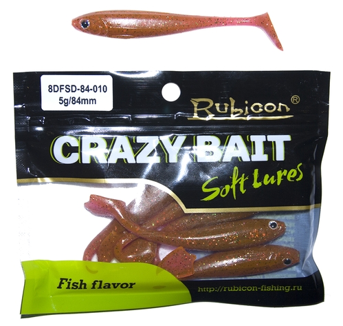 

Силиконовая приманка RUBICON Crazy Bait DFSD 5g, 84mm, цвет 010 (6 шт), Оранжевый, Crazy Bait DFSD