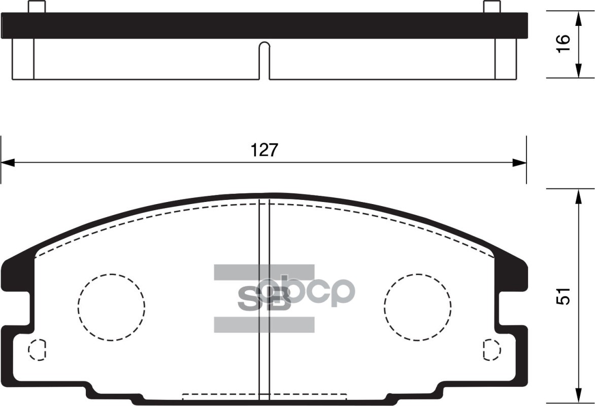 

Тормозные колодки Sangsin brake дисковые SP2010