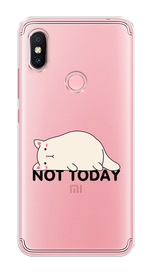

Чехол на Xiaomi Redmi S2 (Redmi Y2) "Cat not today", Белый;розовый;черный, 33650-1