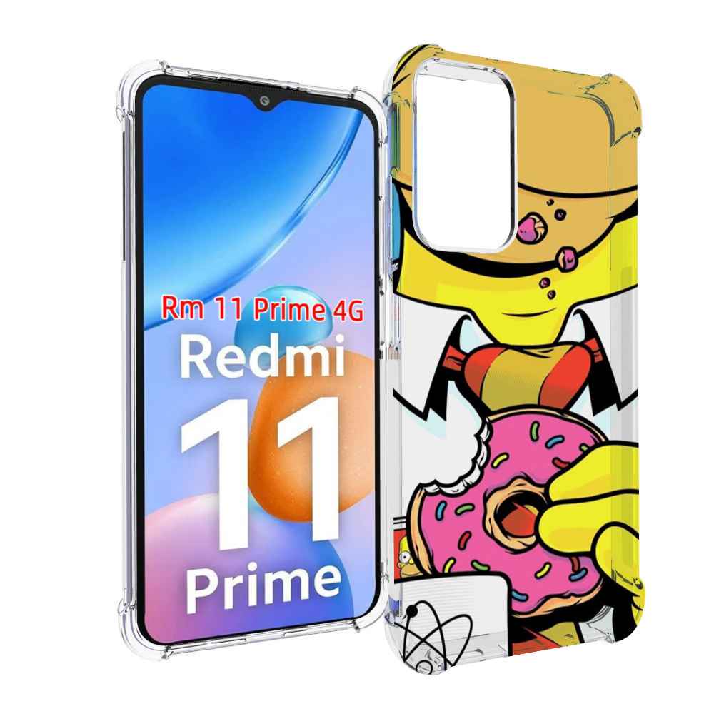

Чехол MyPads Пончик для Xiaomi Redmi 11 Prime 4G, Прозрачный, Tocco