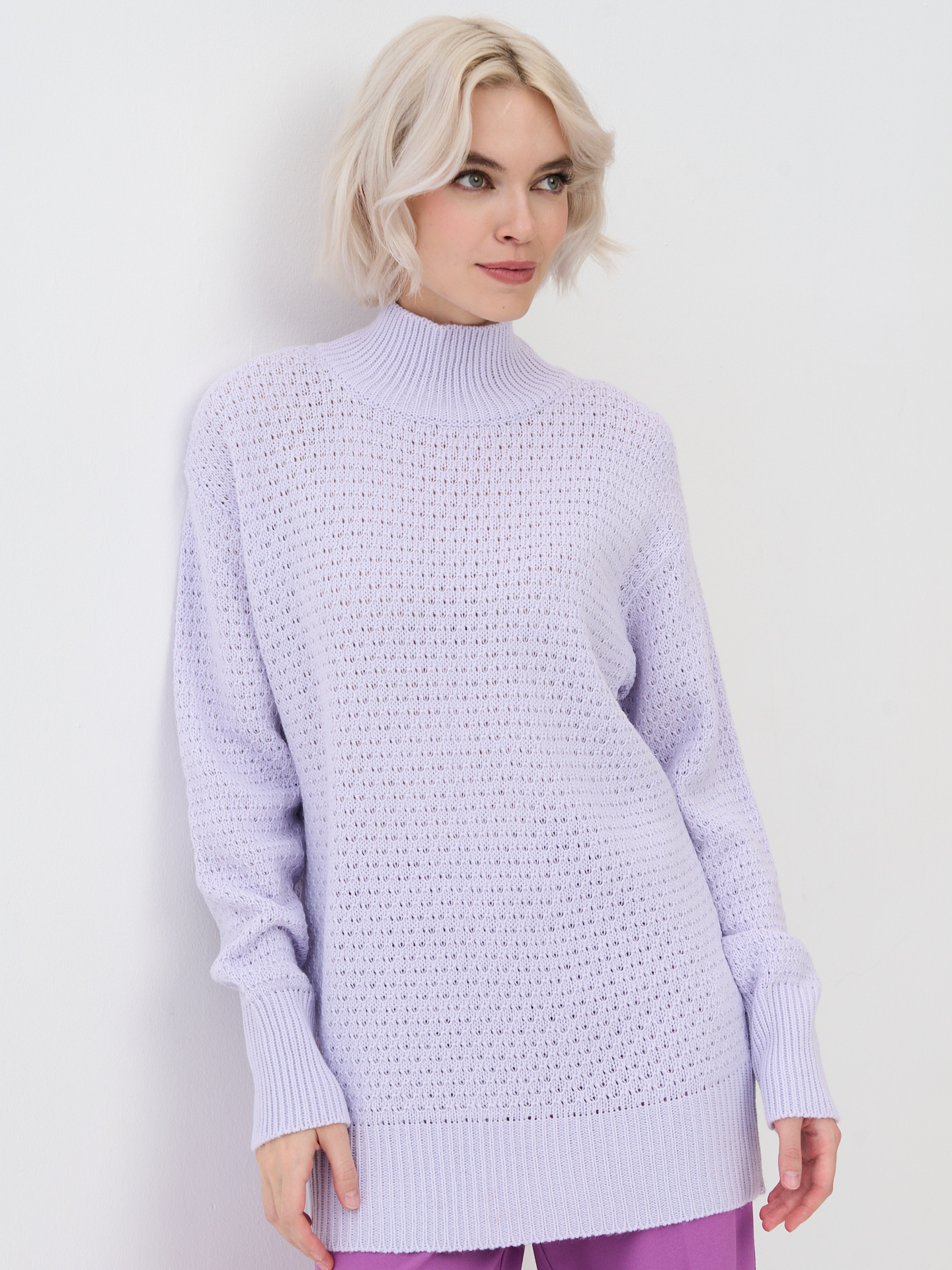 

Свитер женский BE YOU 7232-40217 фиолетовый 42-44 RU, 7232-40217