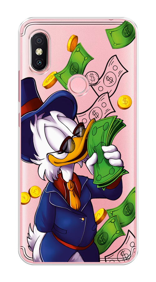 

Чехол на Xiaomi Redmi S2 (Redmi Y2) "Scrooge McDuck with Money", Синий;зеленый;белый, 33650-6