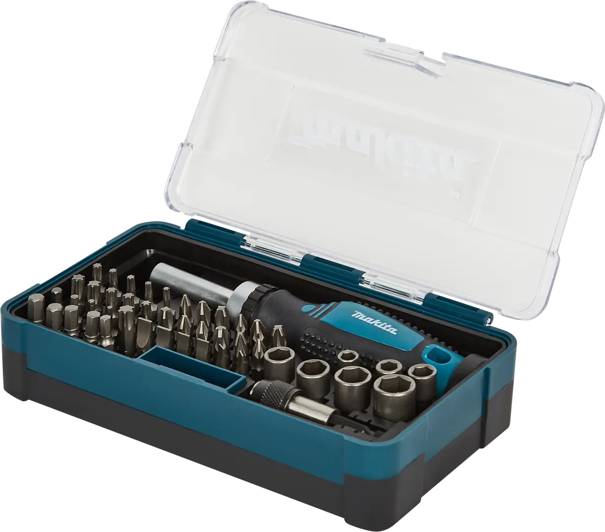 

Отвертка с магнитными битами Makita B-36170, 47 предметов