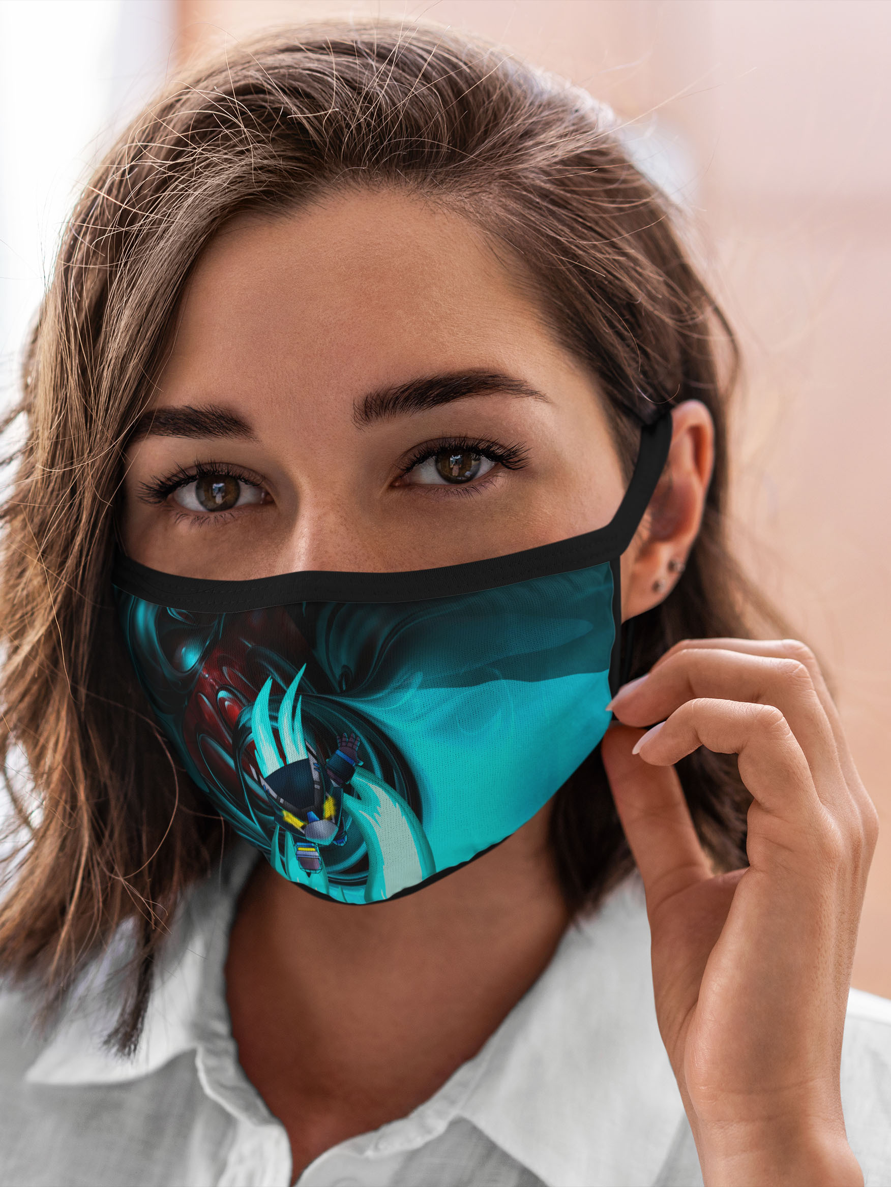 

Многоразовая маска унисекс Burnettie Brawl Stars Mecha Crow., Разноцветный, Brawl Stars Mecha Crow.