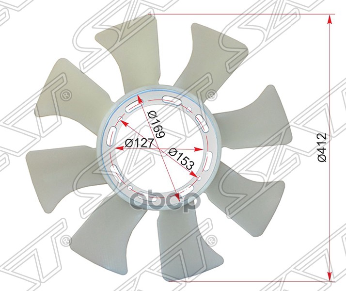 Крыльчатка Вентилятора Mazda Titan 88-01 Tftm Sat арт. ST-TF04-15-141