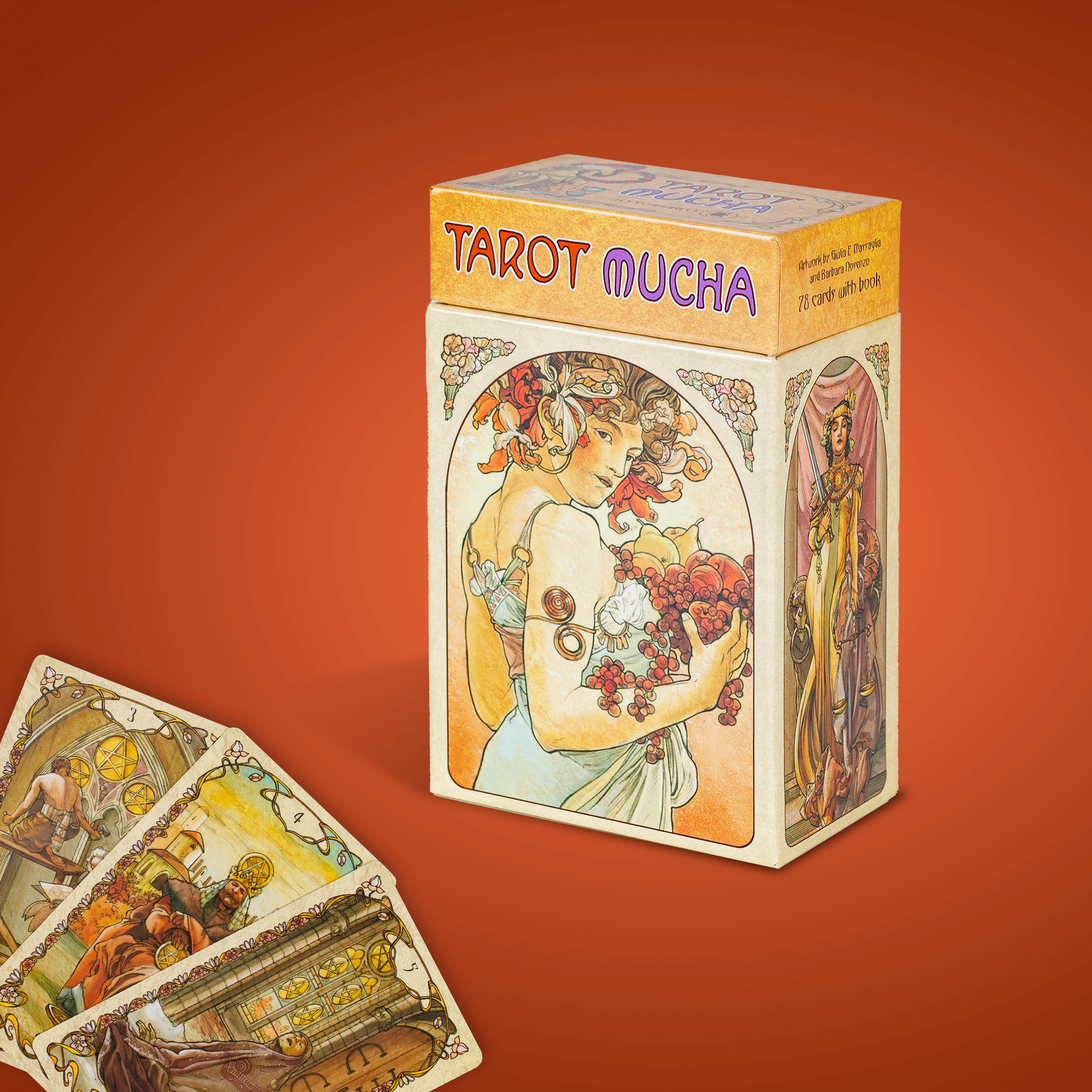 

Карты Таро Альфонса Мухи / Tarot Mucha - Lo Scarabeo, Золотистый, Таро Альфонса Мухи
