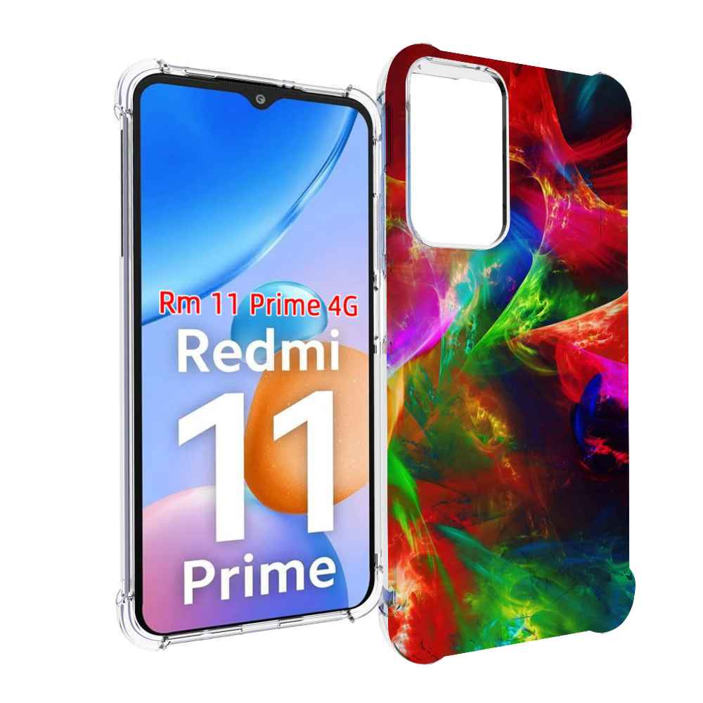 

Чехол MyPads Сияние-красок для Xiaomi Redmi 11 Prime 4G, Прозрачный, Tocco