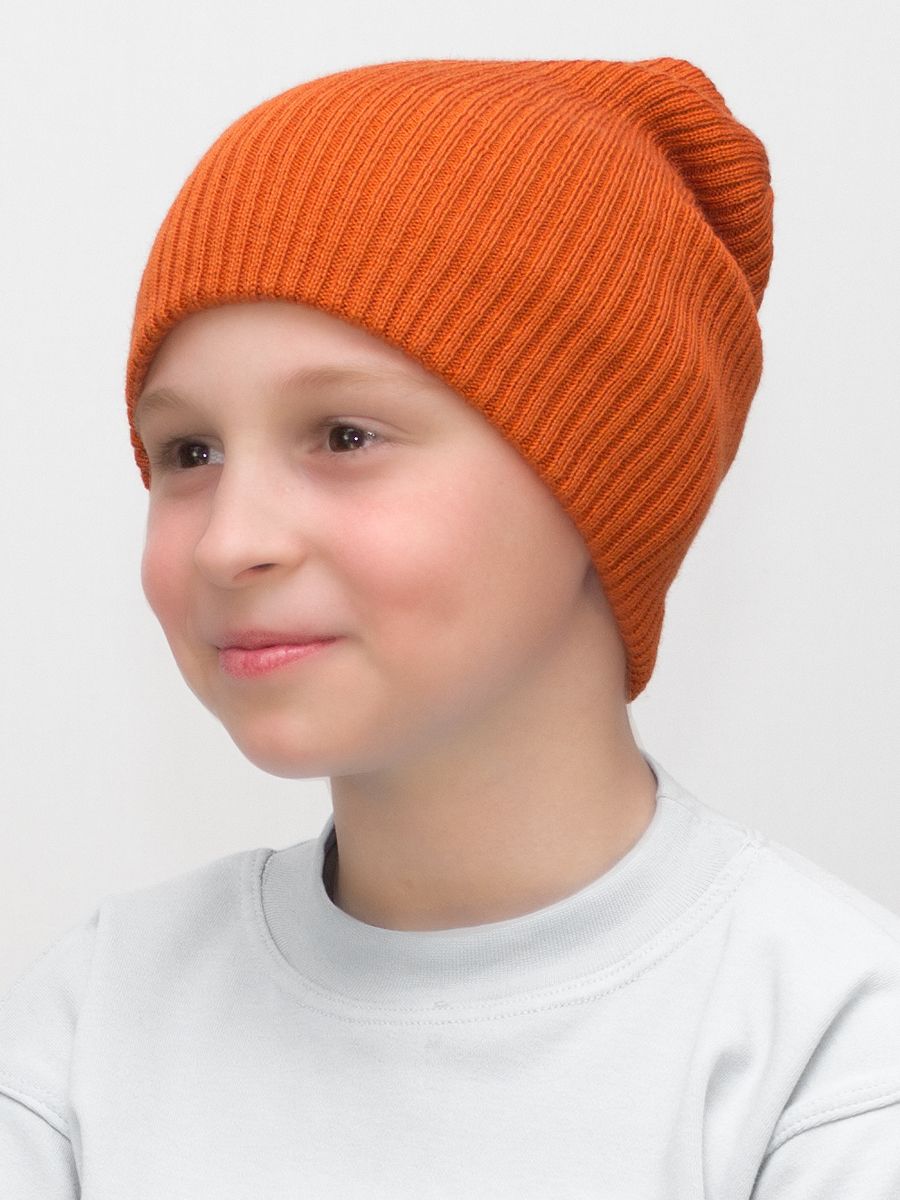Шапка детская для мальчиков LanaCaps 31443127 цвет оранжевый размер 50-56