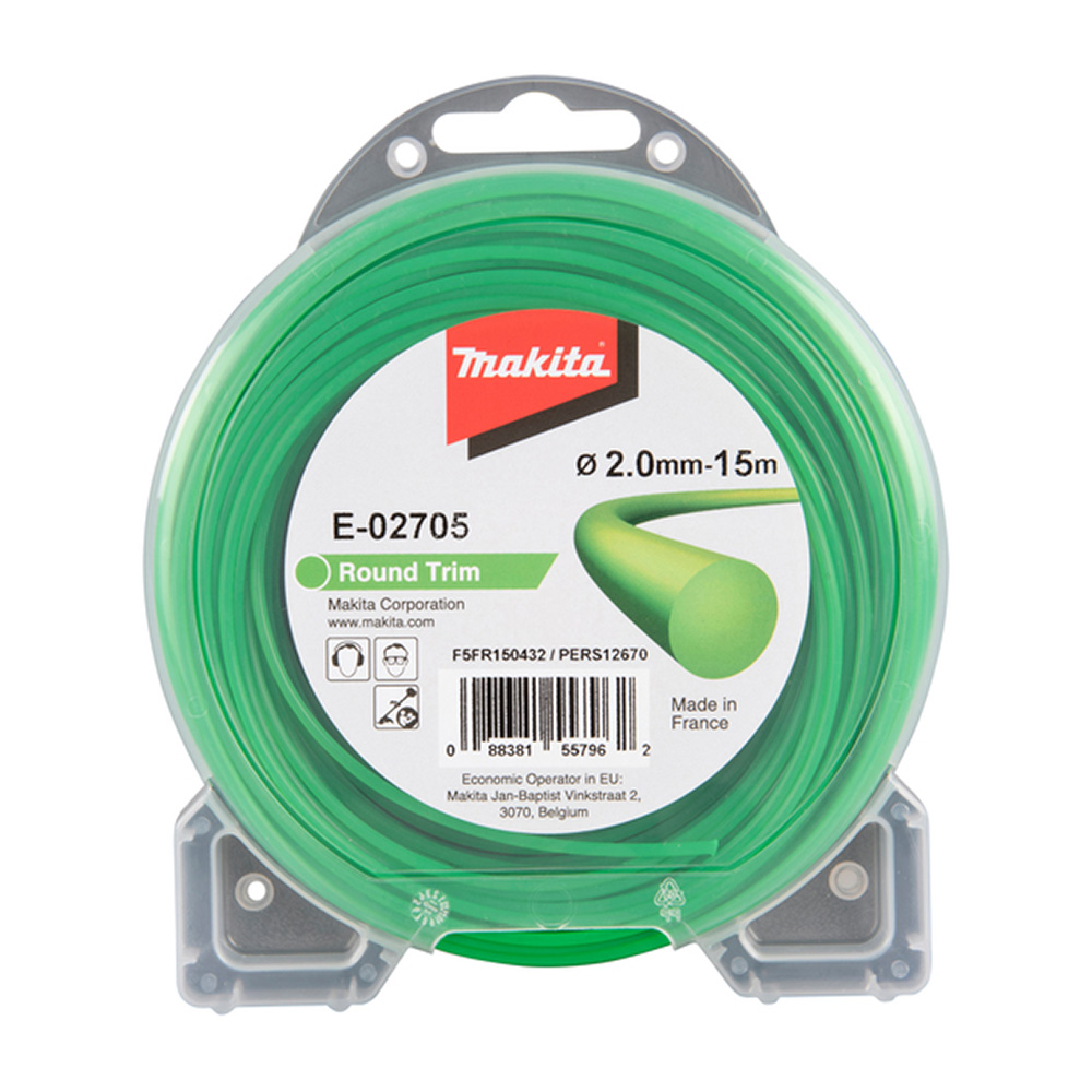 

Леска для триммера Makita E-02705 (E-02705) круг 2 мм x 15 м зеленая