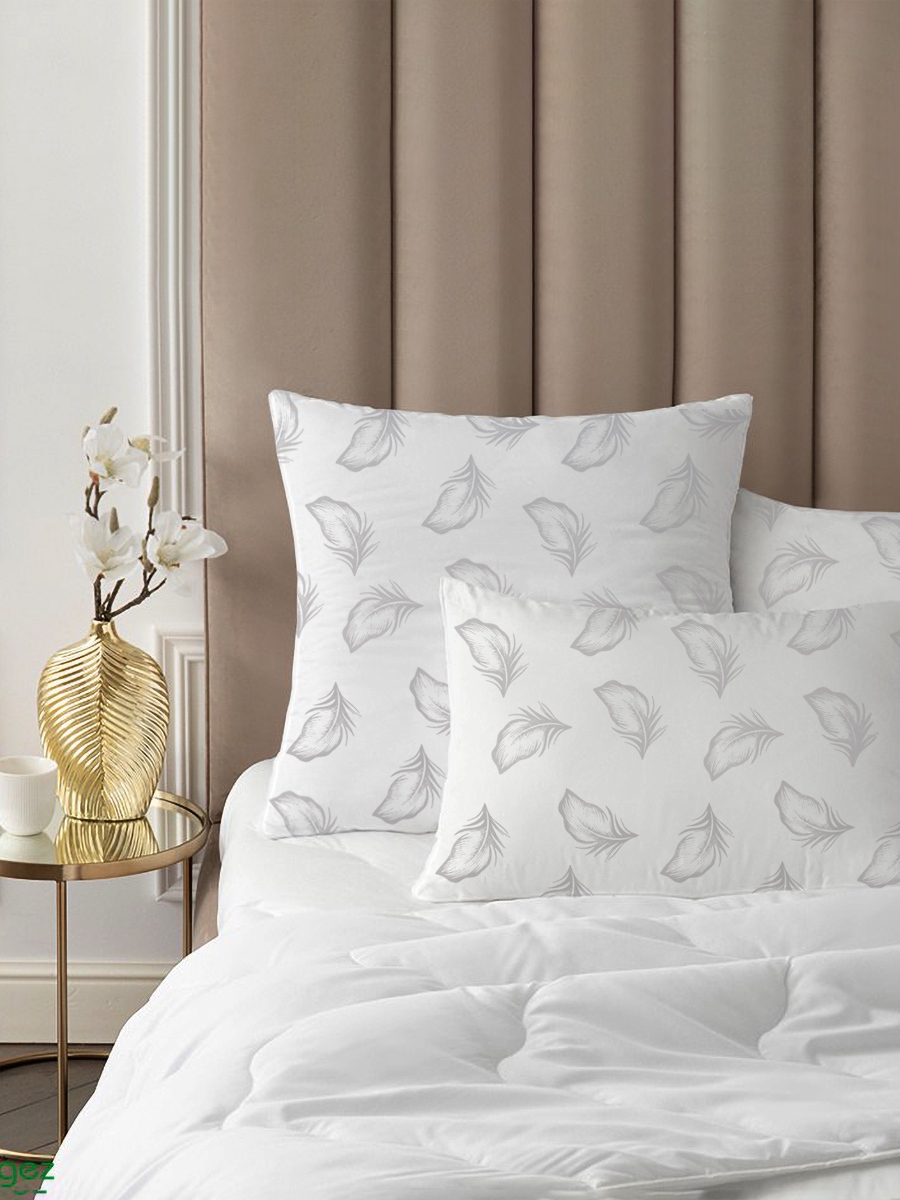 Подушка Непроспи Лебяжий пух 70х70 для сна Подушка из микрофибры