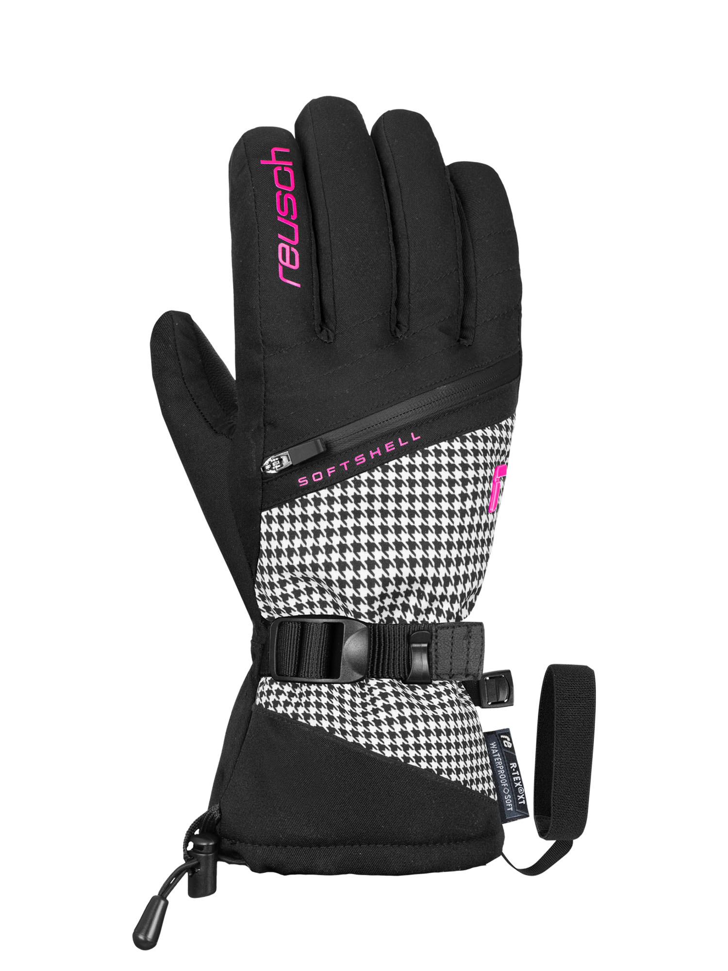 

Перчатки Reusch Demi R-Tex Xt Black/Pied De Poule (Inch (Дюйм):8), Серый;черный, Demi R-Tex Xt