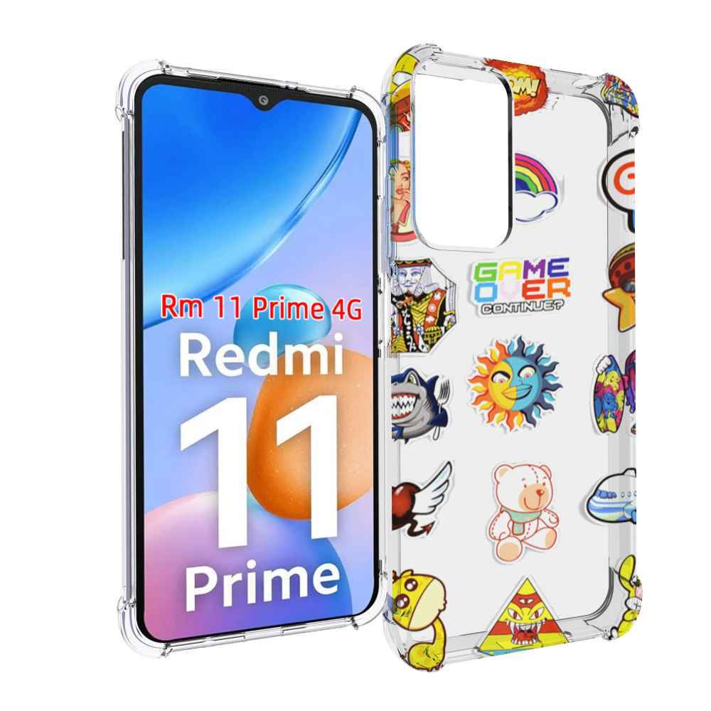 

Чехол MyPads Стикеры для Xiaomi Redmi 11 Prime 4G, Прозрачный, Tocco